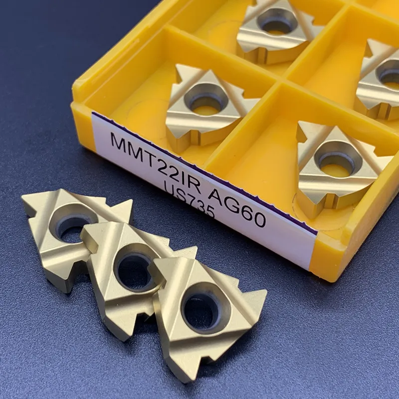 10PCS MMT22IR AG60 VP15TF/US735 CNC blade carbide thread cutting insert machined internal large pitch | Инструменты