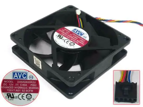 Вентилятор для охлаждения сервера AVC DASA0820R2U P002 DC 12 В 0 60 а 4 провода 80x80x20 мм |