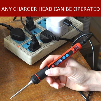 

Portable USB Welding Soldering Iron Digital LCD 5V 10W Adjustable Temperature Solder Iron Welding Tools Electronic Repair Tools