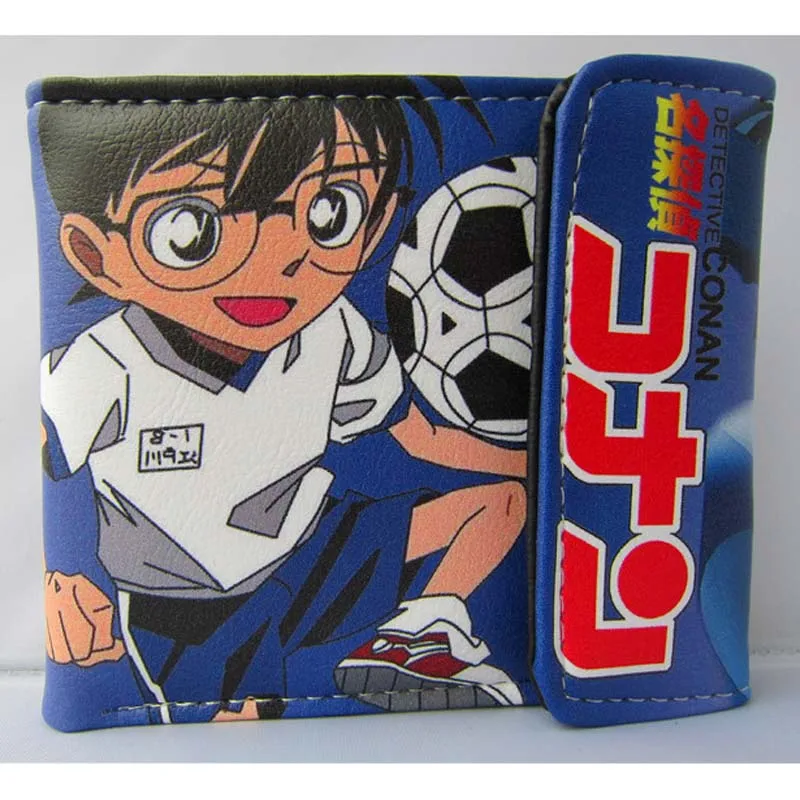 Japanese-Anime-Detective-Conan-PU-Short-Wallet-Conan-Case-Closed-Button ...