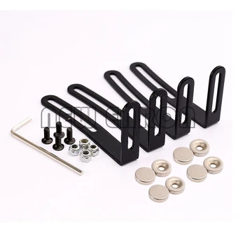 

NEW ENRON Metal Shell Body Mount L-Bracket with Magnet 4PCS RC Car for 1/10 RC Crawler Car Axial SCX10 90046 D90