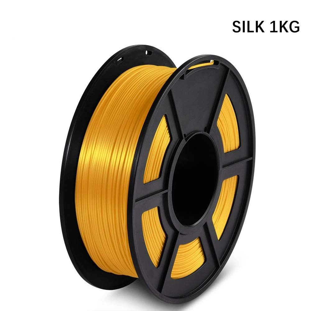 

PLA Silk Filament 1KG For 3D Printers Filament 1.75MM Light Gold Silk Texture Refills Biodegradable Material Shiny Surface
