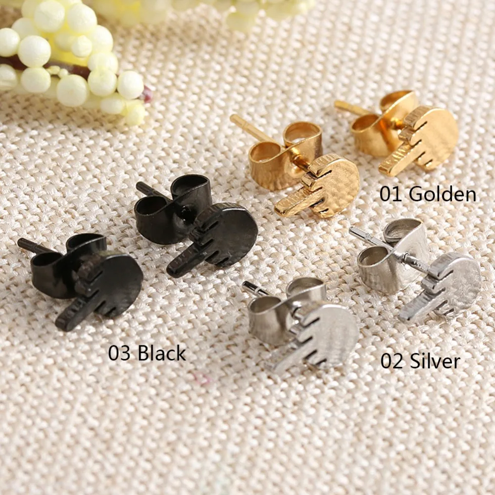 1 пара серьги гвоздики из нержавеющей стали|Серьги-гвоздики| |