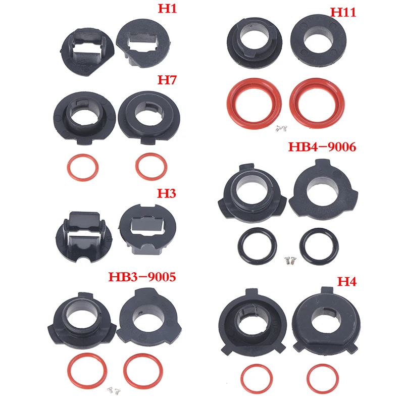 Lamp Holder Headlight Holder Led Lamp Bulb Base Light Bulb Socket Light Holder 2Pcs Car LED Headlight Bulb Base Adapter Socket Holder HB4/HB3/H11/H7/H4/H3/H1