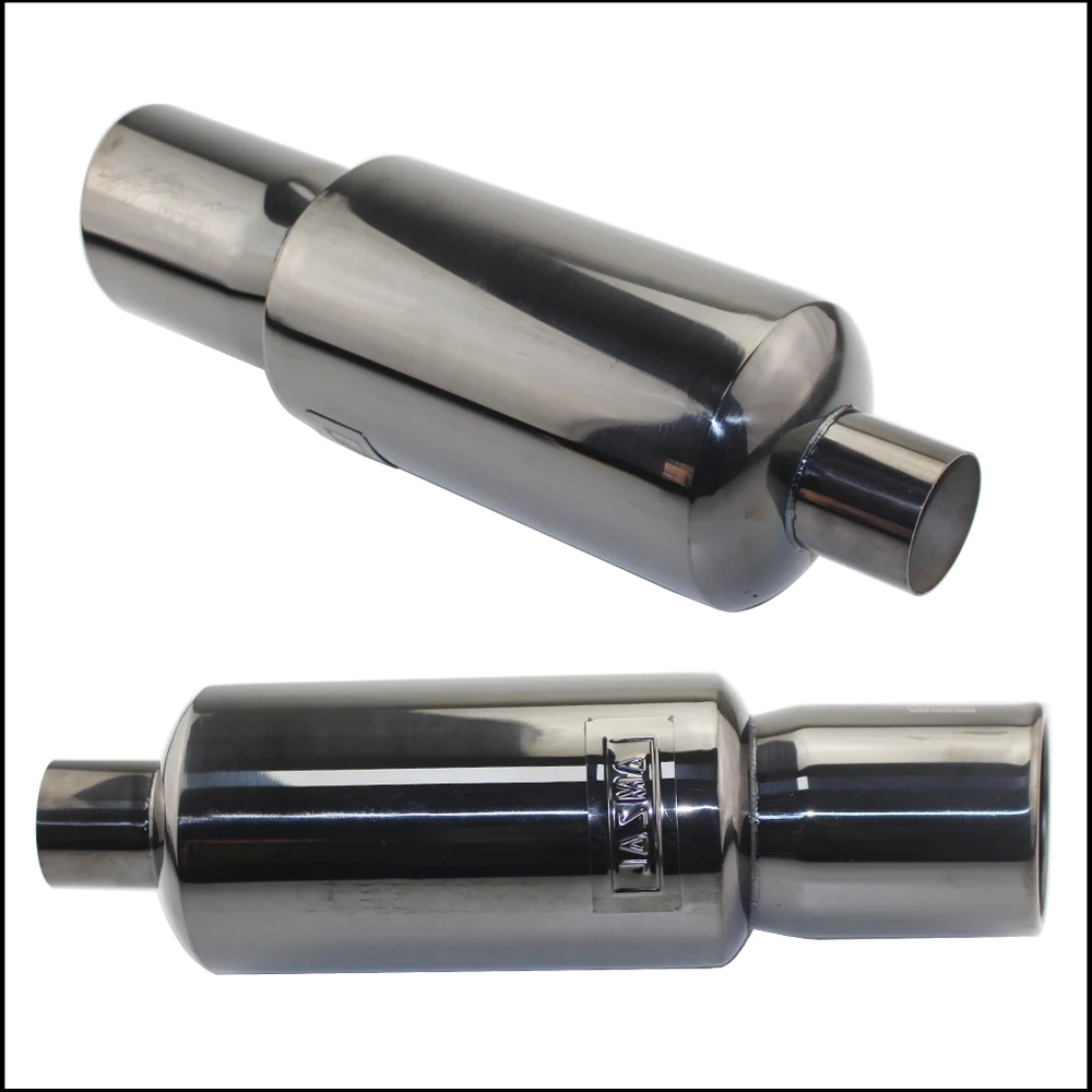 Car motorbike Exhaust System exhaust pipe Muffler Tip Universal Stainless steel OD 51MM 57MM 63MM outlet 89mm Silencer tail pipe Exhaust Muffler Tip Exhaust Pipe Muffler Exhaust Trim Pipe