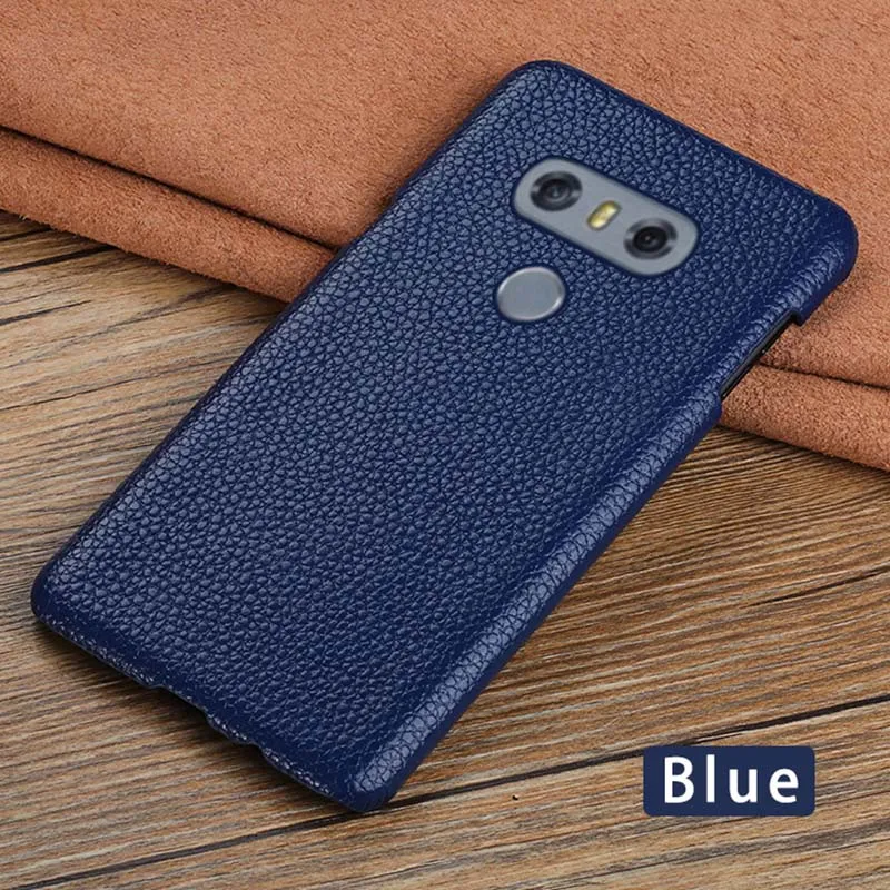 Blue Чехол для телефона для LG V10 V20 V30s V40 V50 Thinq G6 G7 G8s ThinQ G3 G4 G5 Q6 Q7 Q8 K50 K4 K8 K10 личи Texure крышка - Цвет: Blue