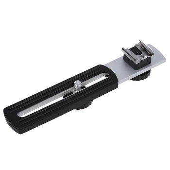 

Universal 1/4" Sliding Screw Metal Flash Bracket for Digital Camera
