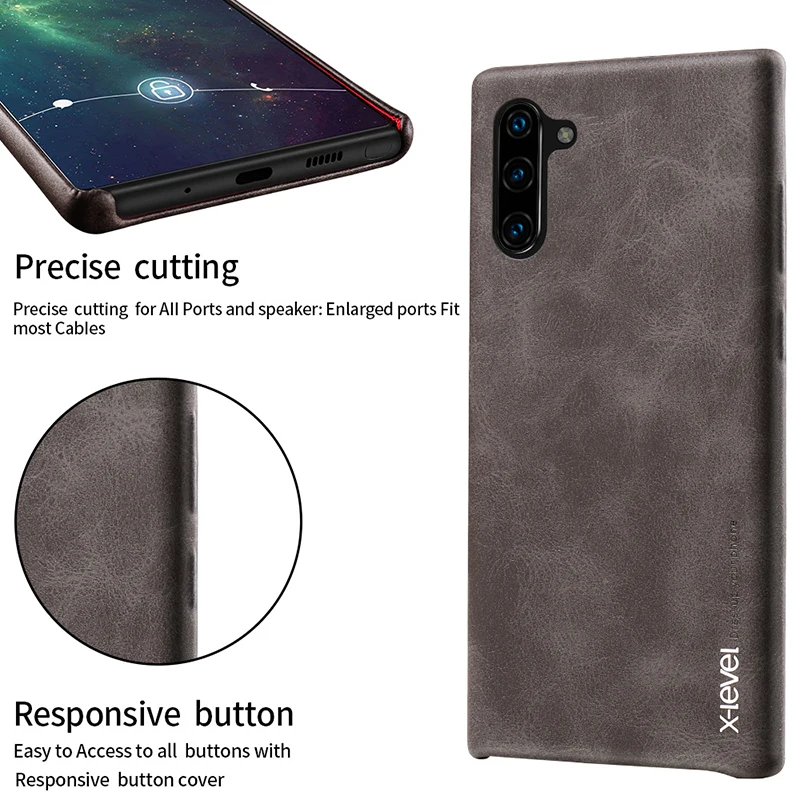 X-Level брендовый чехол из искусственной кожи для samsung Galaxy Note 10 Pro + Plus 9 8 Note10 Vingate