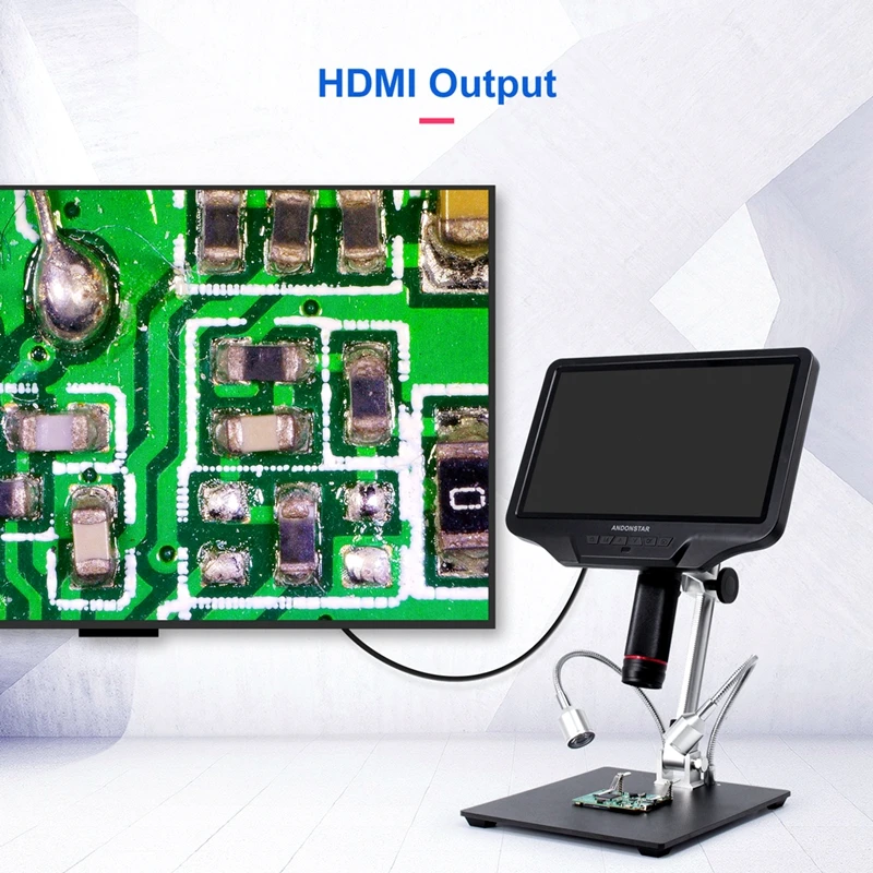 Цифровой микроскоп Andonstar 10 1 дюйма HDMI ПК Wi-Fi 300X программное обеспечение для