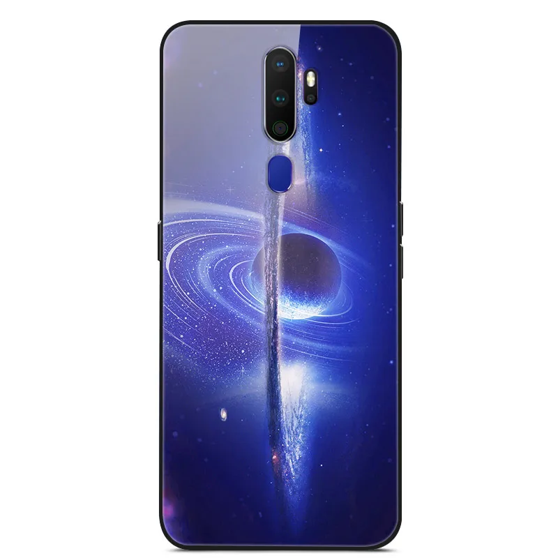 Для OPPO A9 чехол из закаленного стекла жесткий чехол для телефона для OPPO A9 A 9 A 5 TPU бампер чехол s для OPPO A5 A11X - Цвет: 56