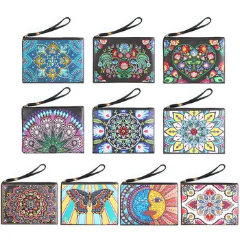 

DIY Special Shaped Diamond Painting Wristlet Wallet Women Clutch Storage Bag Christmas Gift for Girlfriend