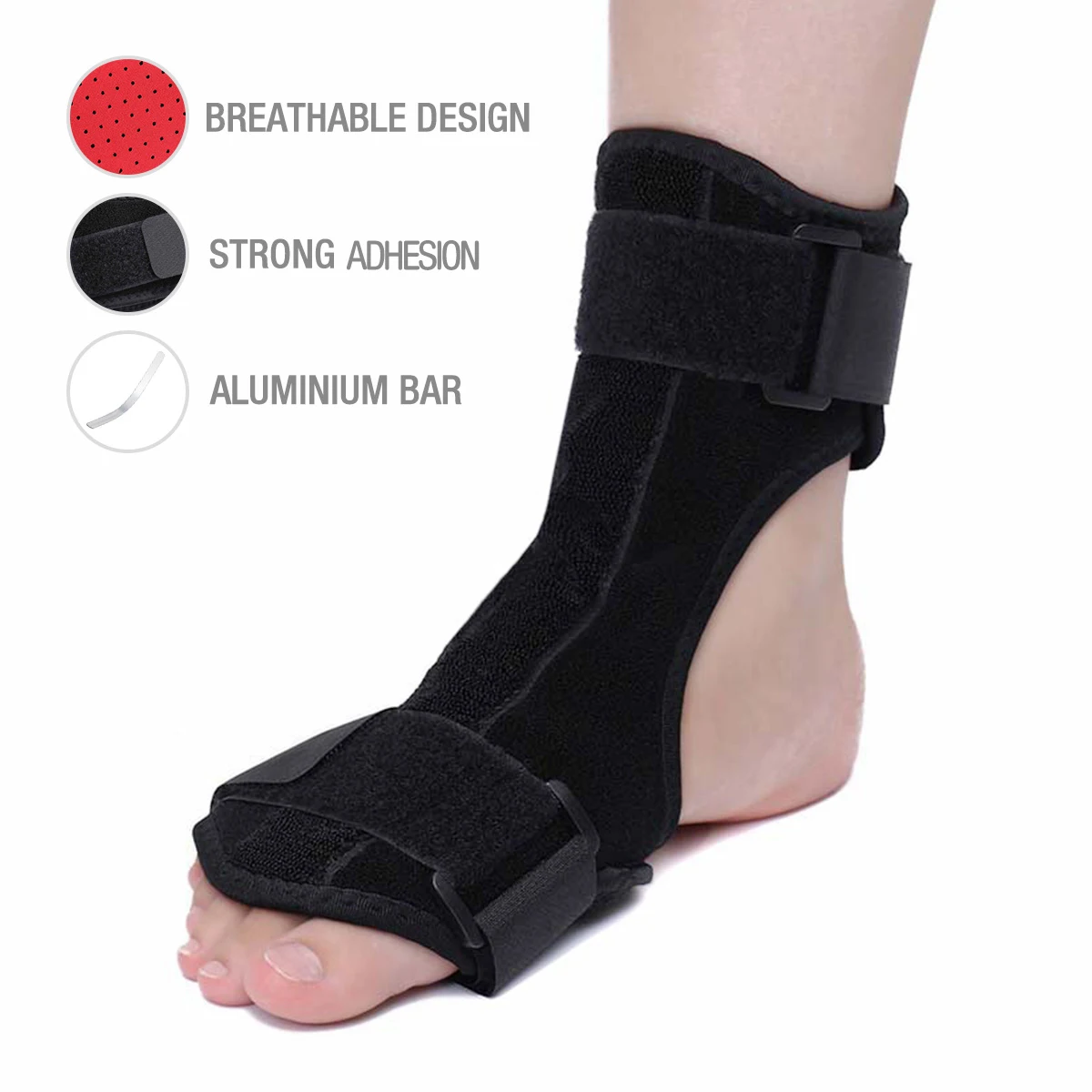 

Plantar Fasciitis Night Splint Ankle Brace Support Foot Orthosis Adjustable Adult Drop Foot Heel Pain Pain Relief