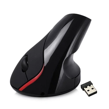 

2.4 Ghz Wireless Vertical Ergonomic Optical Rechargeable 5D 2400DPI Gaming Mouse Black