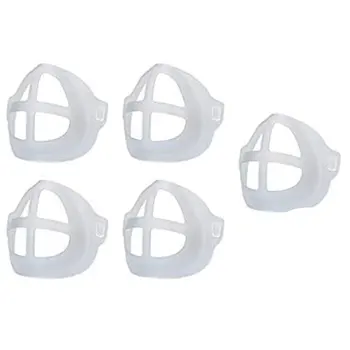 

5 packs of disposable masks Inner pad bracket support frame Non-stick lipstick Mask breathing accessories for adult