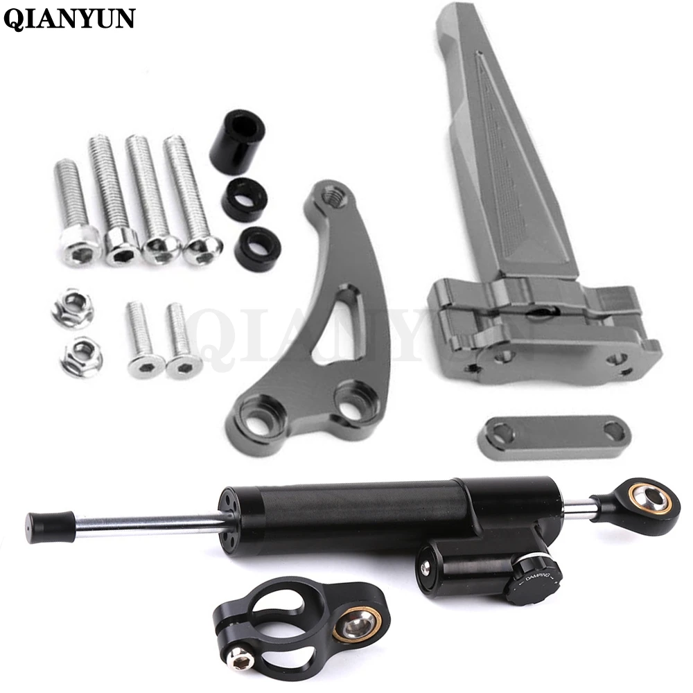 

For HONDA CB650F CB 650F CB650 F 2014-2018 2017 Motorcycle CNC adjustable Linear Reversed Steering Damper with bracket Support