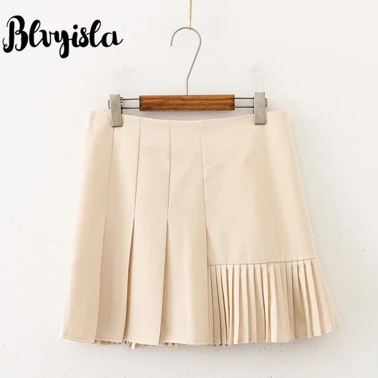 Blvyisla 4XL большие школьные студенческие плиссированные мини юбки сексуальные леди с высокой талией специальные шикарные японские Лолита Юбки