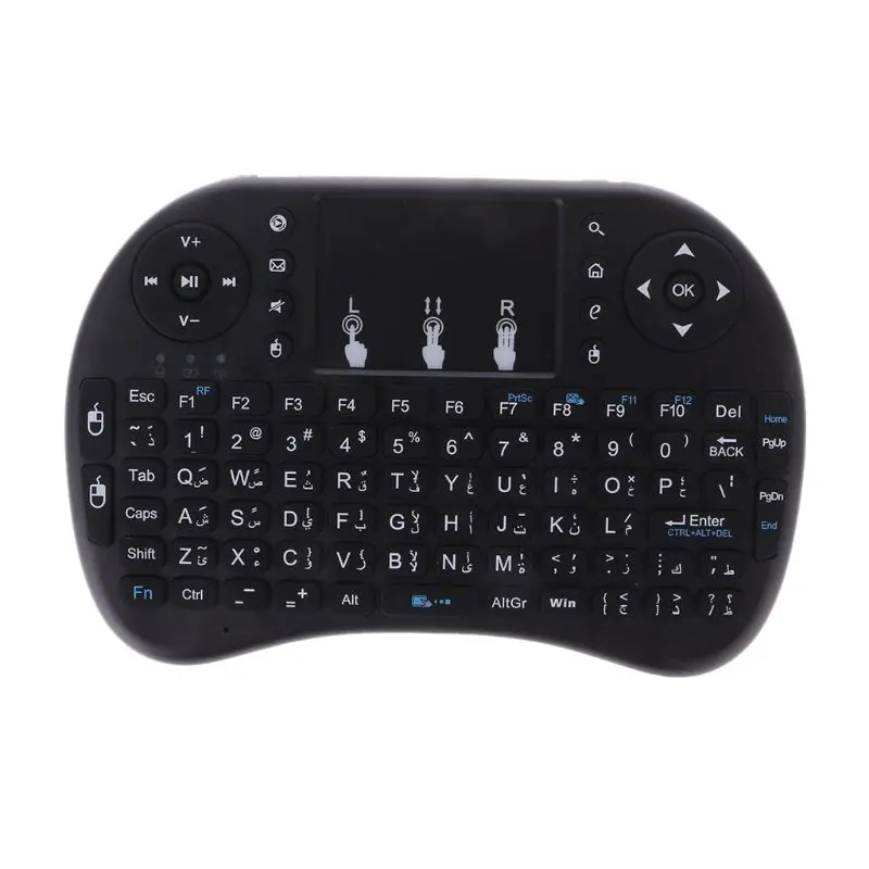 Мини i8 Беспроводная Клавиатура 2,4 ГГц английские буквы мультимедийная воздушная мышь Пульт дистанционного управления тачпад для Android tv Box
