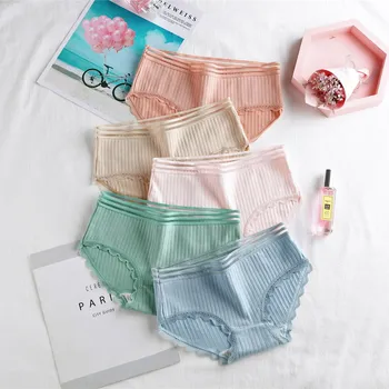 

3 pcs/lot Cotton Underpants Women Panties Sexy Waist Underwear Female Briefs Soft Underwear Female Lingerie NJR k11
