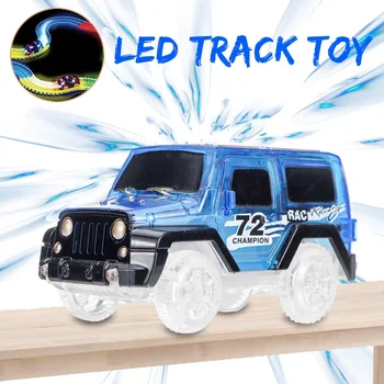 

Electronics Car for Glow Track With LED Flashing Lights Glow Track Spare Parts Car Toys For Boys&Girls Children Gift