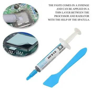 

HY810-2G Cpu Thermal Grease With One Plastic Tool 2g Extreme Silica Gel Heat Conducting Paste