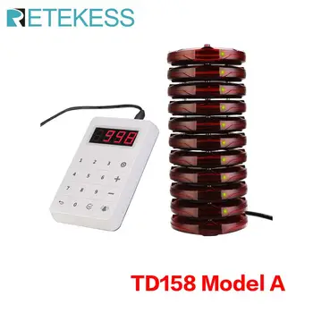 

Retekess TD158 Model A Pager Restaurant Wireless Calling System No Led For Restaurant Coffee Shop Waiter Pagers Queue System