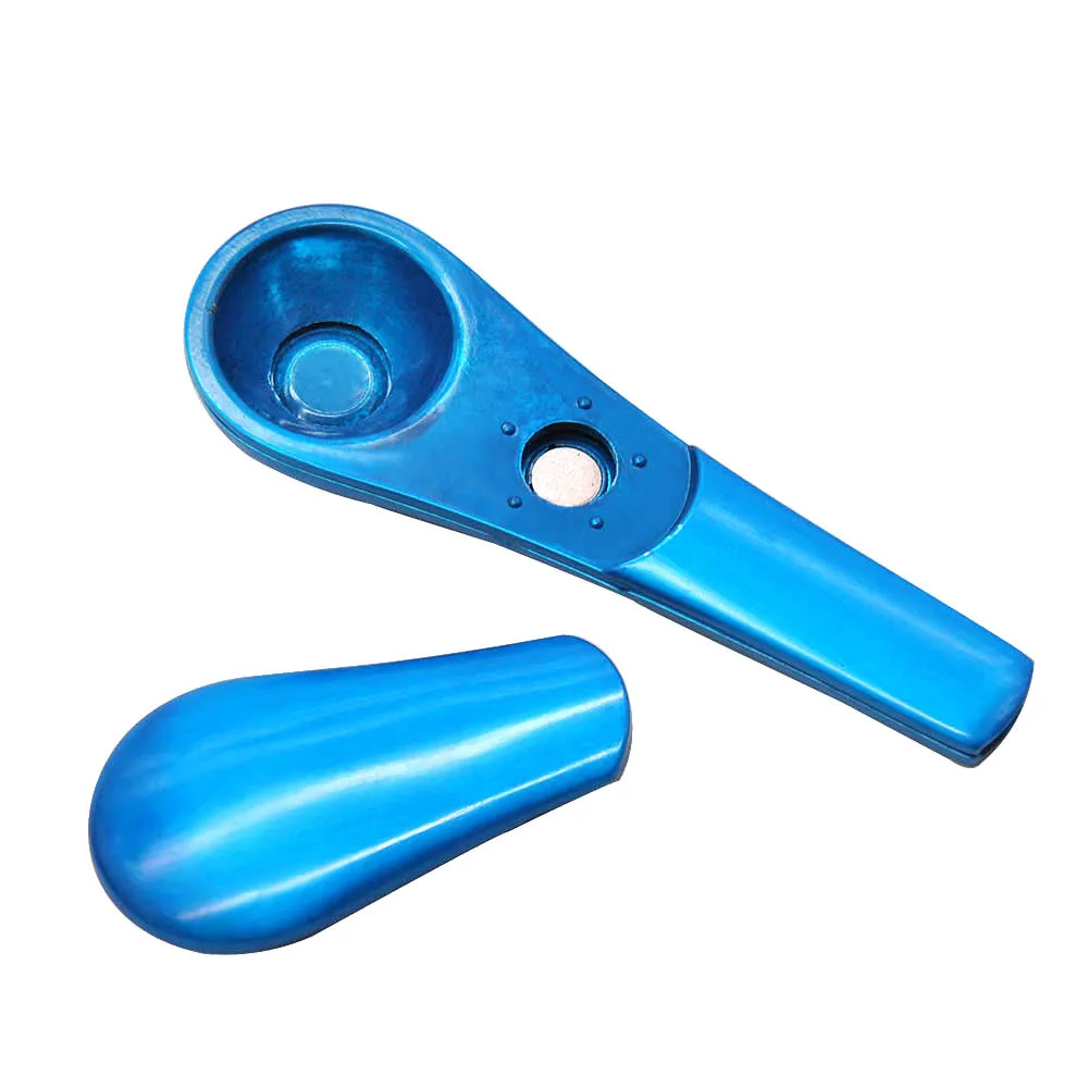 

Spoon Style Metal Smoking Pipe 96MM Zinc Alloy Tobacco Herb Pipe Smoke Hand Spoon Pipe Accessories Pocket Size metal pipe