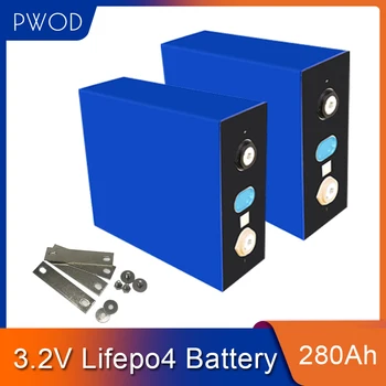 

PWOD 3.2V 280AhRechargeable lifepo4 battery for DIY 12V560AH 24V280Ah Energy storage RV Solar system Battery Pack EU US TAX FREE