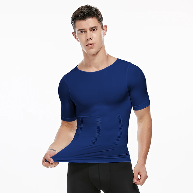 Мужская похудения Body Shaper MaleCompression груди рубашки для потери веса в области живота, приспособление для формирования футболки животик Управление Корректирующее белье корсет с функцией тренажера талии