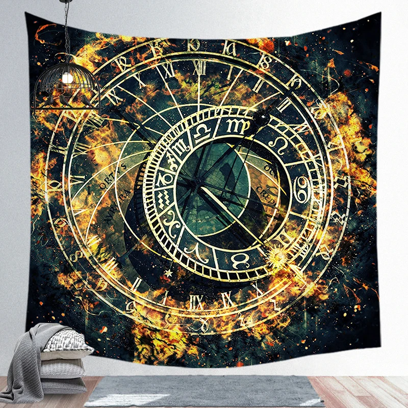 Hanging Tapestry 8 Винтажный Европейский настенный гобелен колдовство Звезда Луна солнце комната в общежитии изголовье Arras ковер Астрология одеяло - Цвет: Hanging Tapestry 8