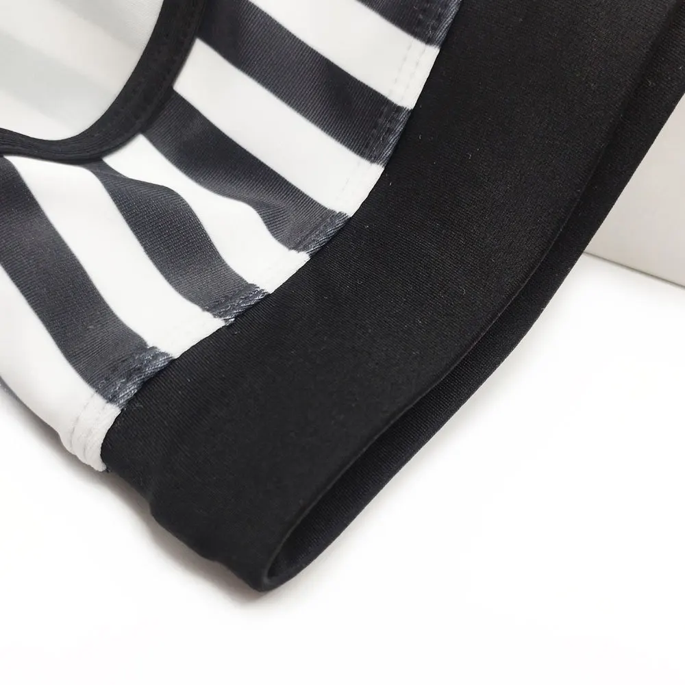 Mens Swim Briefs Bikini Swimwear Striped Bathing Suit Sexy Summer Beach Trunks Shorts Swimsuit Quick Dry bañador hombre