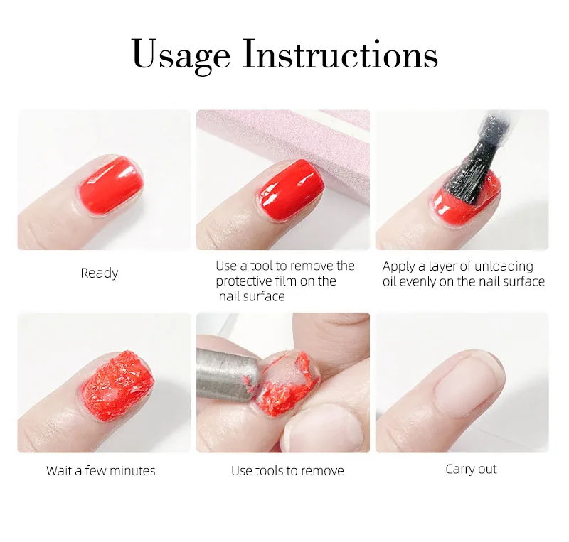 Nusx UV LED Gel Nail Polish Burst Magic Remover 15ml Nail Polish Remover Burst Gel Soak 3