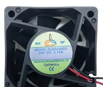 

6025 SJ6025HD2 DC24V 0.18A 60 * 60 * 25 mm 2-wire axial frequency converter fan