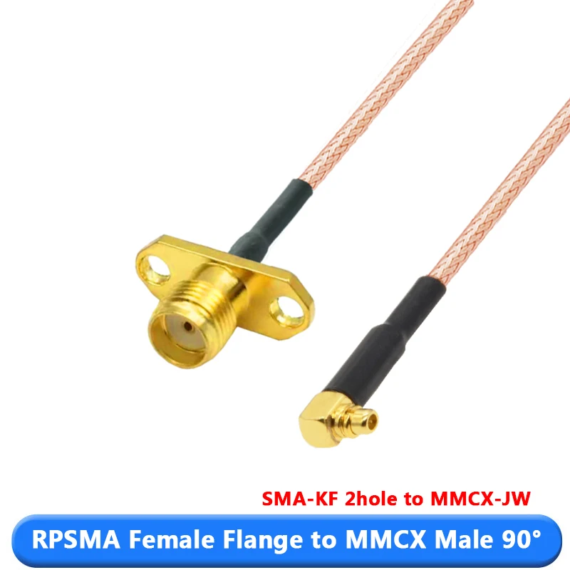 MMCX à SMA/RP-SMA femelle glutte panneau montage RG316 Pigtail FPV antenne Extension rette pour TBS Unify plus sombre aRC VTX 1 pièce