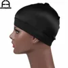 Fashion Men Silky Wave Cap with Elastic Band Silky Durag Bandanas For Men ► Photo 3/6