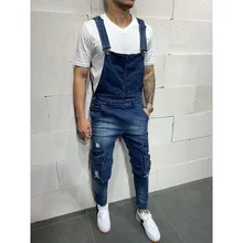 Мужские джинсовые комбинезоны Carpenter, повседневные штаны, мужской модный комбинезон в стиле хип-хоп, уличная мода для бега