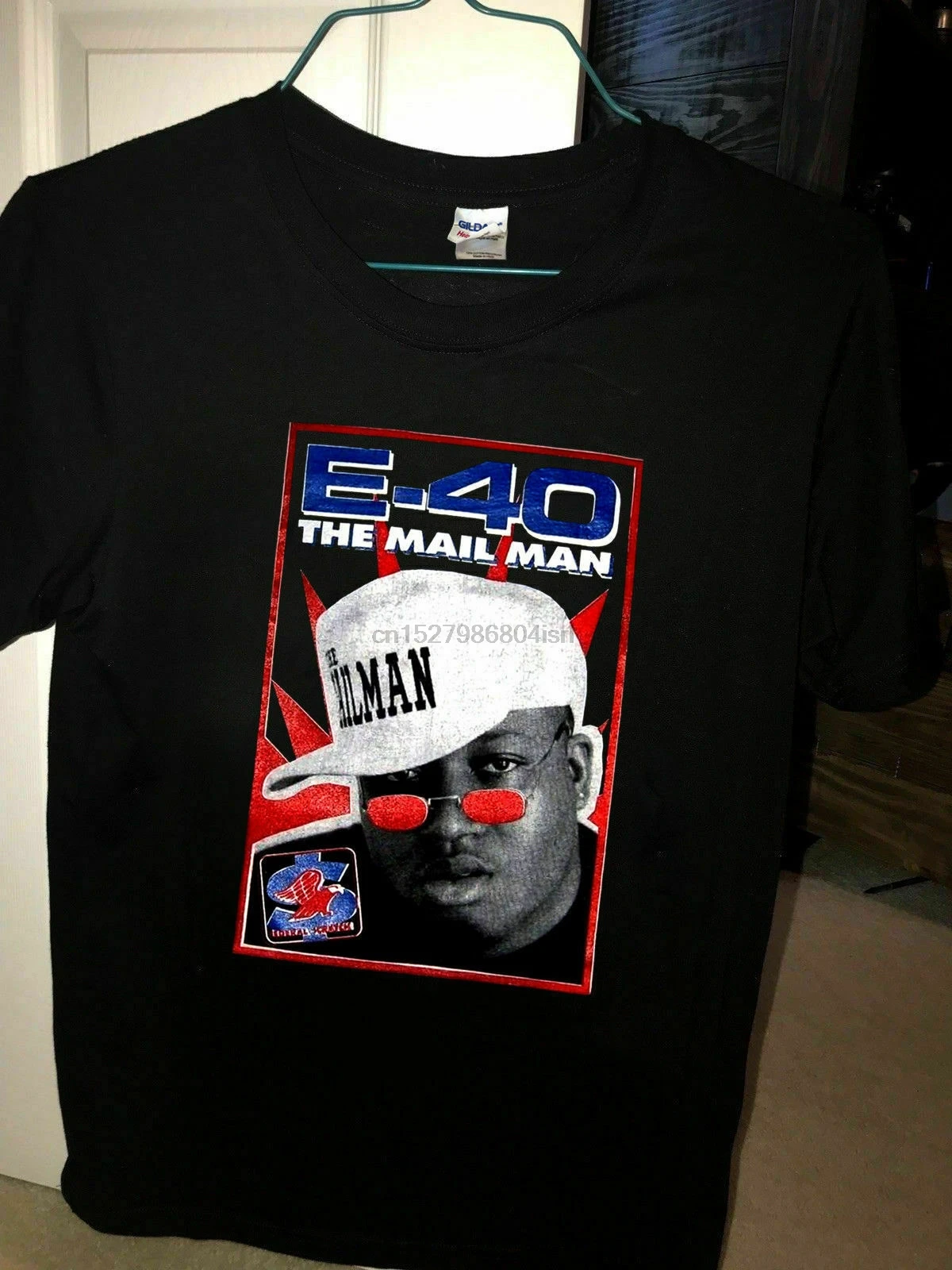 Vtg 1993 E-40 почтальон промо залива рэп нажмите в стиле хип-хоп 2pac рубашка S-XL логотип |