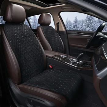 

Warm Winter Velvet Car Seat Cover Universal Car Seat Cushion Protector Chair Mat Fits Most Car or SUV Interior Accessories