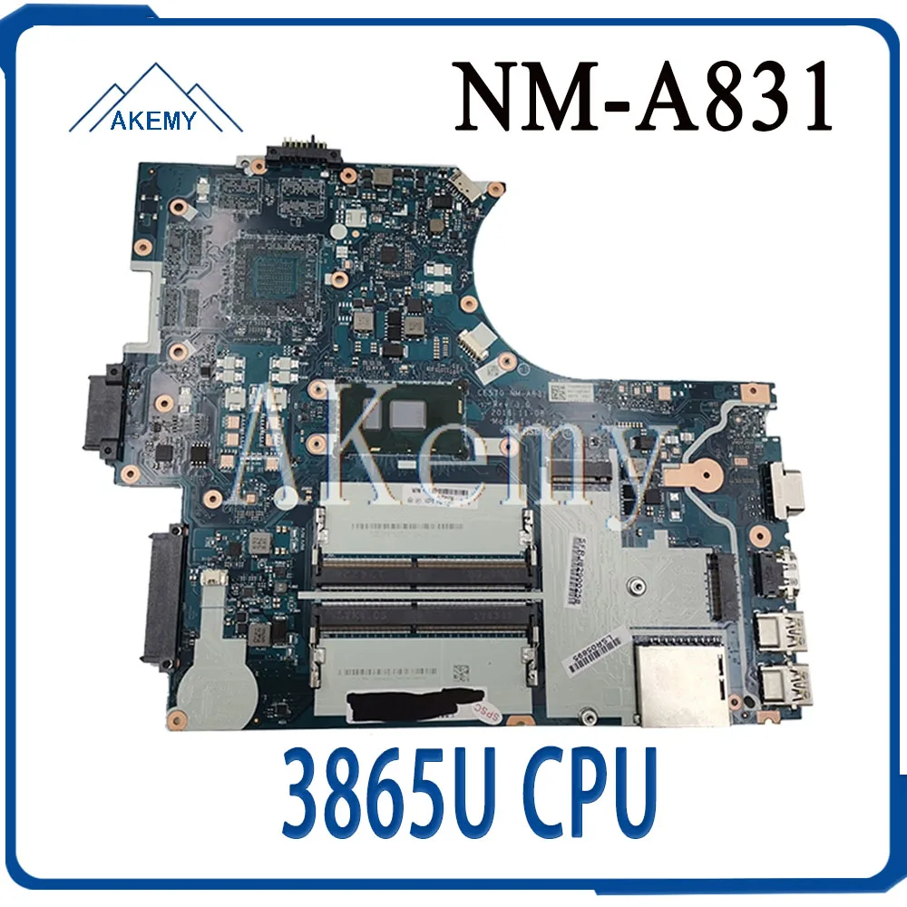 Akemy NM-A831 Motherboard For Lenovo Thinkpad E570 E570C CE570 Laotop Mainboard with 3865U CPU | Компьютеры и офис
