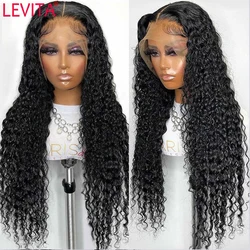 30 Inch Afro Kinky Curly Lace Front Wig Closure Wig Human Hair Wigs Brazilian Deep Curly Lace Frontal Human Hair Wigs For Women