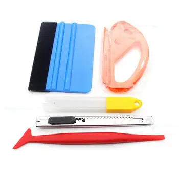 

Film Tool Kit Vinyl Wrap Window Tint Smoothing Tool Utility Knife Snap-off Blades Zippy Vinyl Cutter Squeegee For Car Wrapping