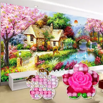 

DIY 2019 New Crafts Diamond Embroidery Full Diamond Mural Home Sweet special shaped Diamond Painting for Decoration landscape