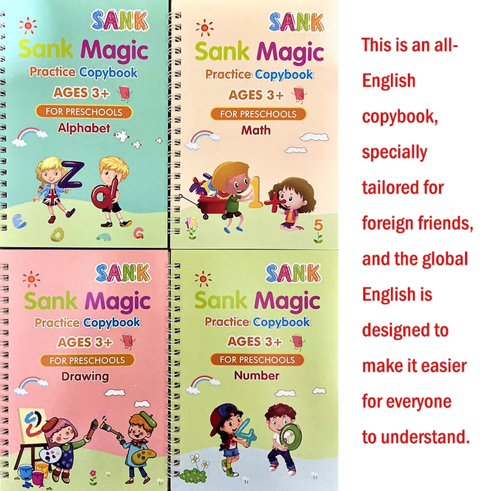 

English Copybook For Calligraphy Books For Kids Word Children's Book Handwriting Children writing Learning English Practice Book