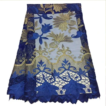 

New fashion African cord lace French lace fabric High quality guipure lace fabric material for party wedding dress HJ556-2