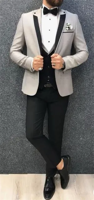 Light Grey Blazer Black Pants Store, 50 