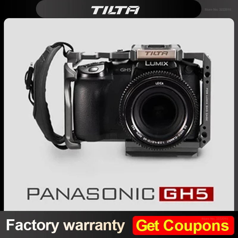 Клетка Tilta для Panasonic Lumix GH5 GH5S клетка с верхней ручкой комплект рукояток GH DSLR TA-T37-A-G