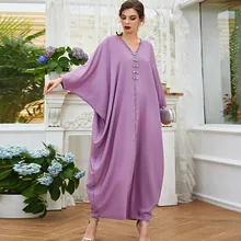 

Caftan Marocain Dubai Evening Dresses for Women Abaya Turkey Islam Muslim Dress Vestido Arabe Kaftan Robe Longue Djellaba Femme