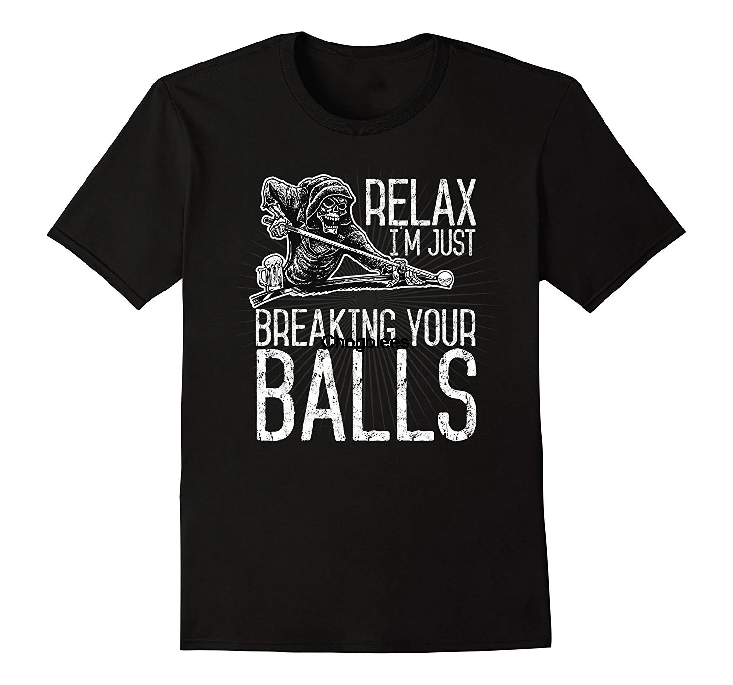 Billiards Pool Sporter T-Shirt Just Breaking Your Balls Shirt Tee |