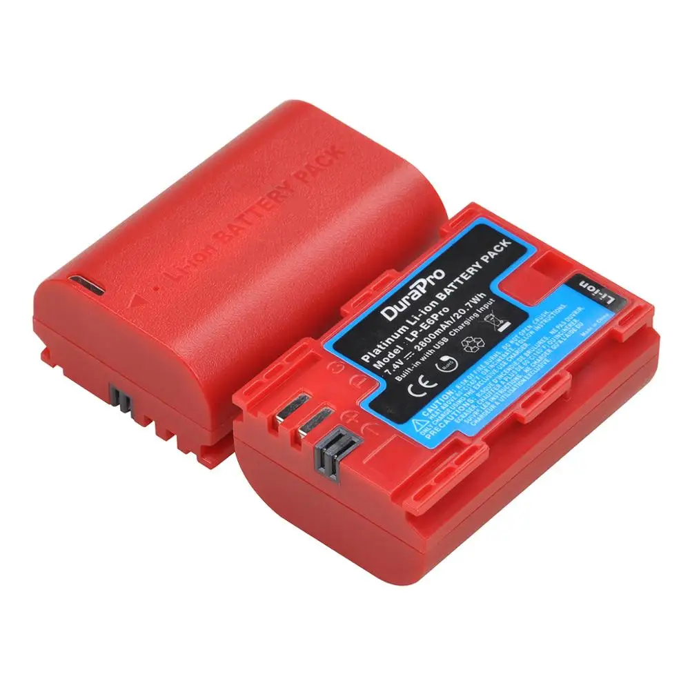 Аккумуляторная батарея для фотоаппарата 2800 мАч с USB портом Canon EOS 5DS 5D Mark II III 6D 7D 60D 60Da 70D 80D|Цифровые