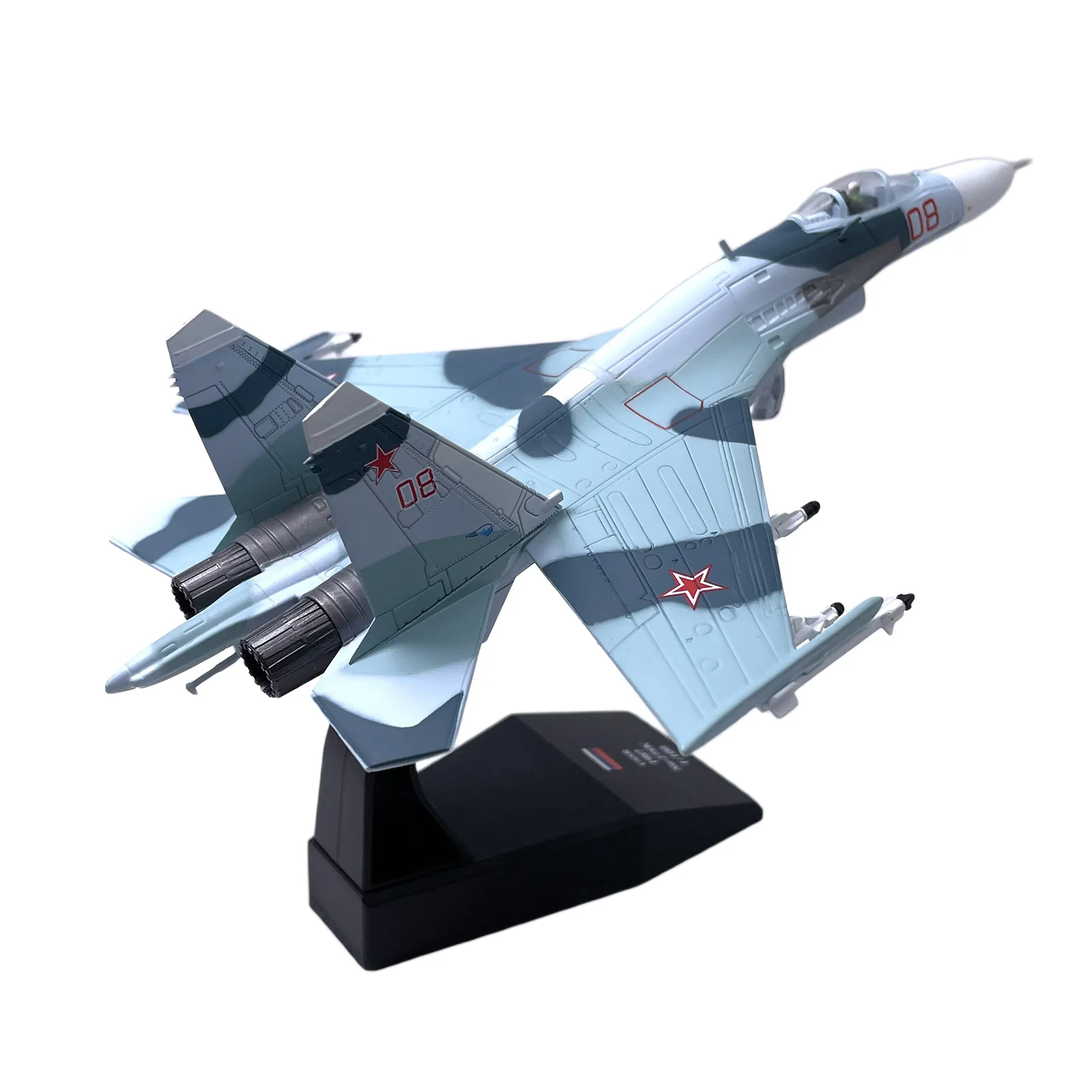 Russian Sukhoi Su-27 Plane Model Airplane Model Aircraft Model 1/100 Scale Diecast Alloy Airplanes Planes Collection