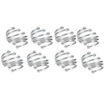 

8 Pcs Napkin Rings Dinner Table Napkin Holders Napkin Rings Wedding Party Napkin Rings Holders Banquet Festival Decor